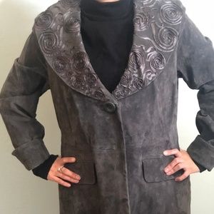 NWT Bradley Suede w Soutache Shawl Collar Jacket